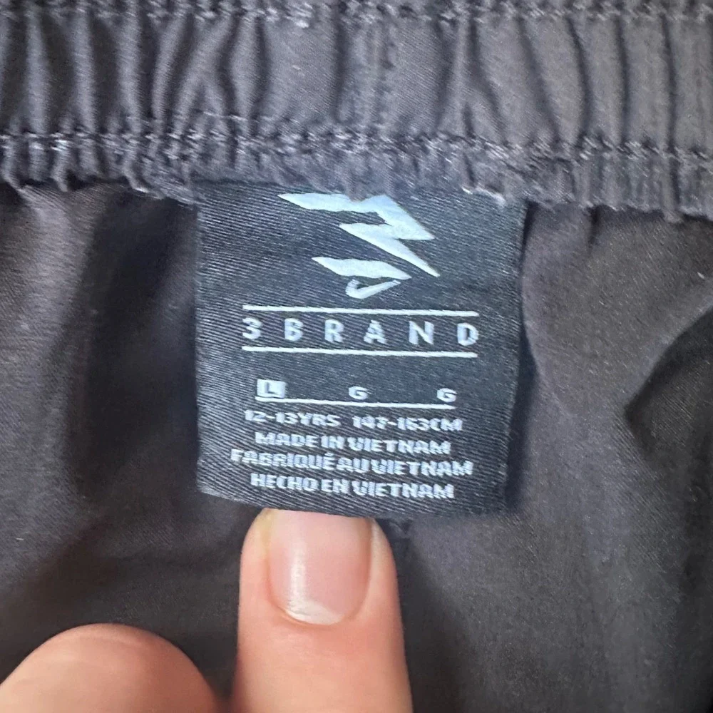 Nike 3Brand Shorts Boys Large Black Athletic Lightweight Performance